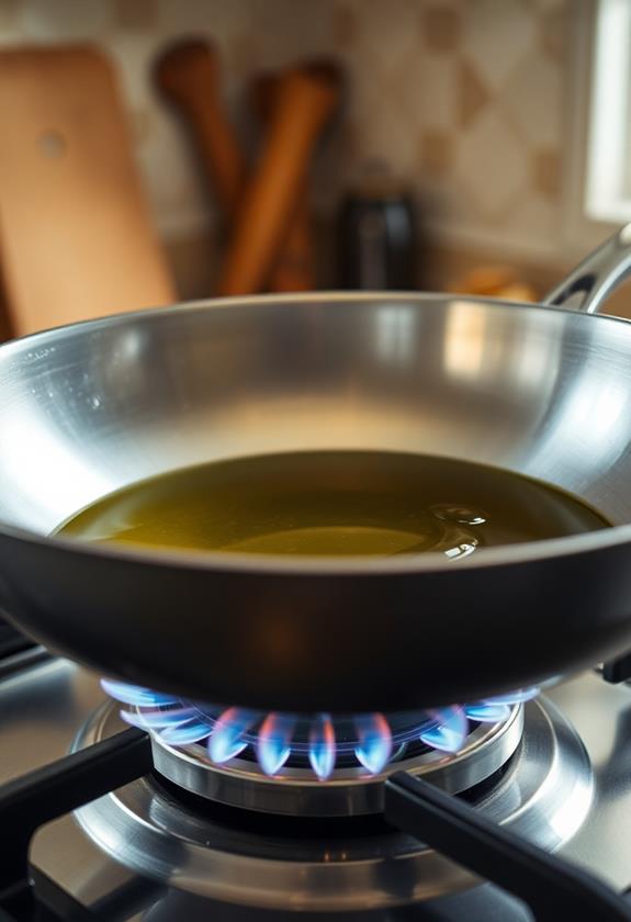 heat oil in skillet