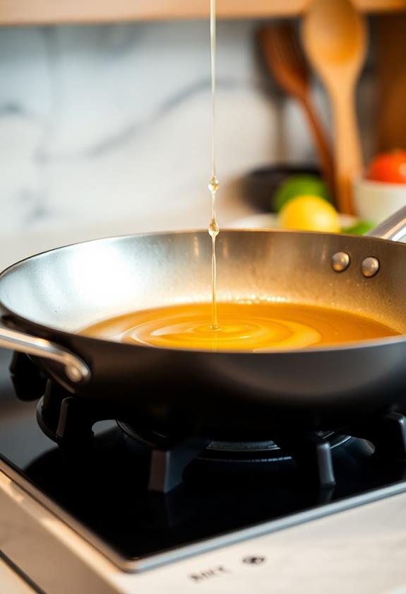 heat oil in skillet