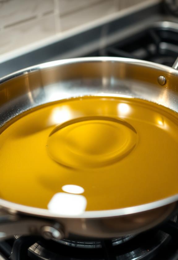 heat olive oil skillet