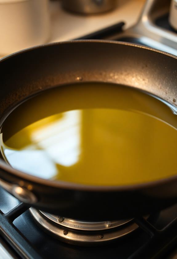 heat olive oil skillet