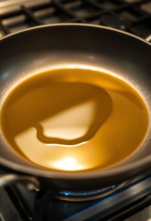 heat olive oil skillet