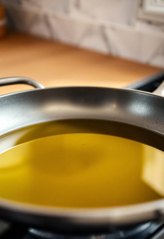 heat olive oil skillet