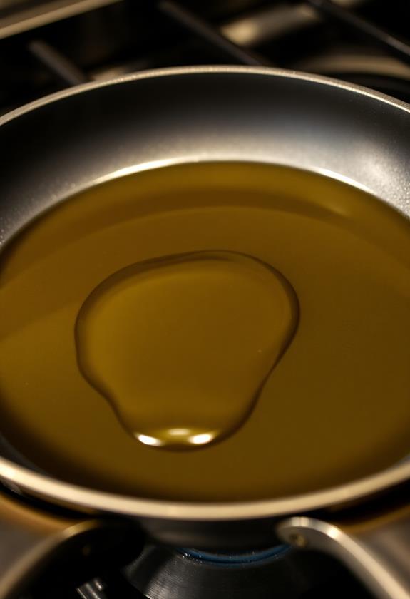 heat olive oil skillet