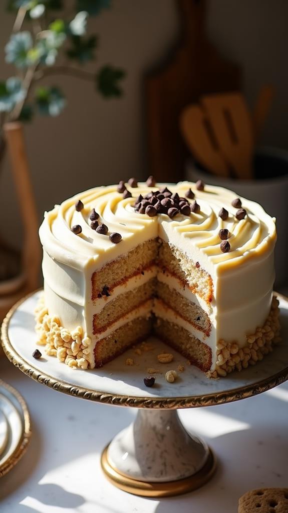 indulgent cookie dough cake