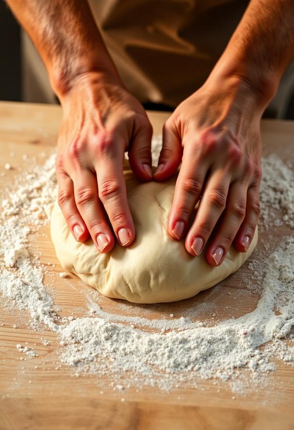 knead dough until smooth