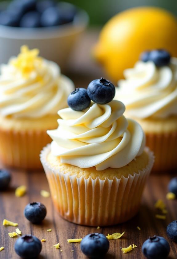 lemon blueberry cupcake recipe