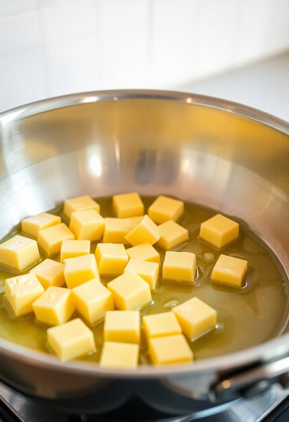 melt butter in skillet