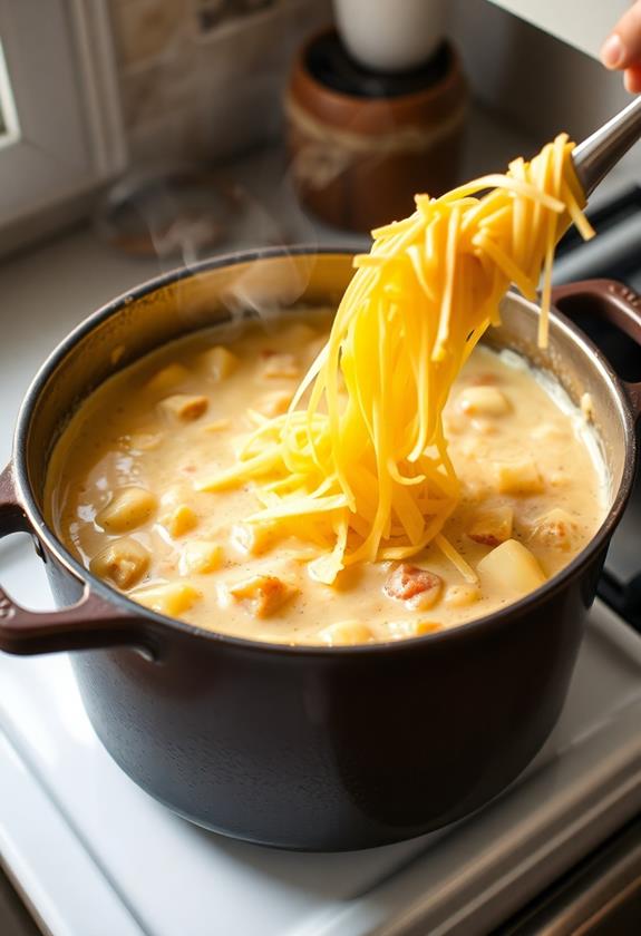 melt cheddar cheese soup