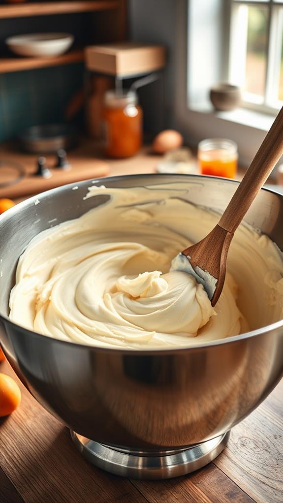 mix cream cheese thoroughly