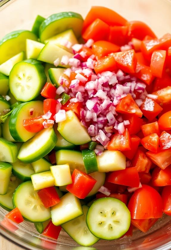 mix ingredients in bowl