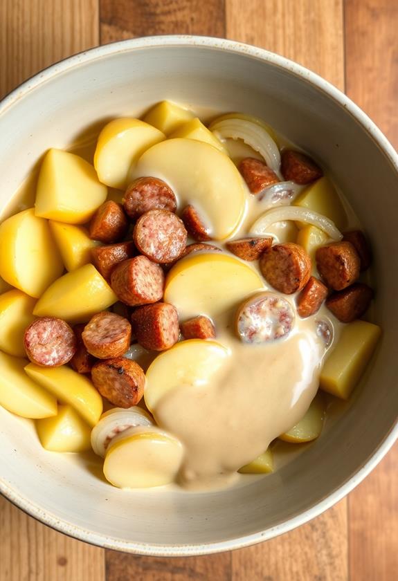 mix ingredients in bowl