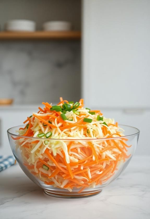 mix vegetables in bowl