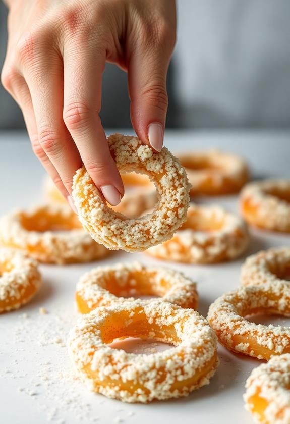 panko breadcrumb coating step