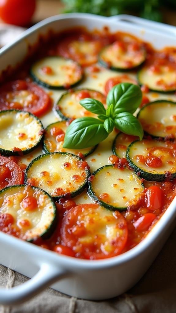 parmesan tomato zucchini bake