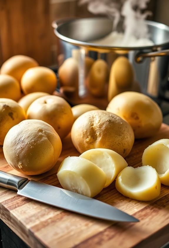 peel boil potatoes step