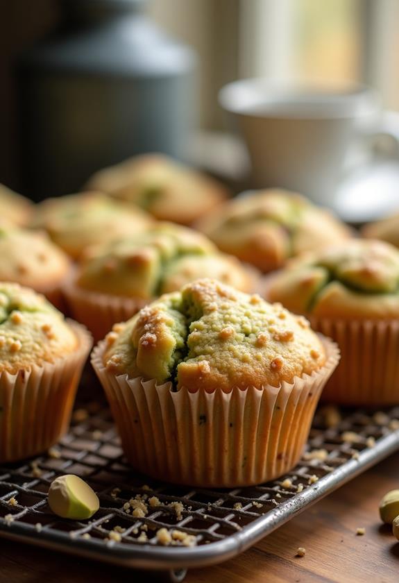 pistachio muffins cooking instructions