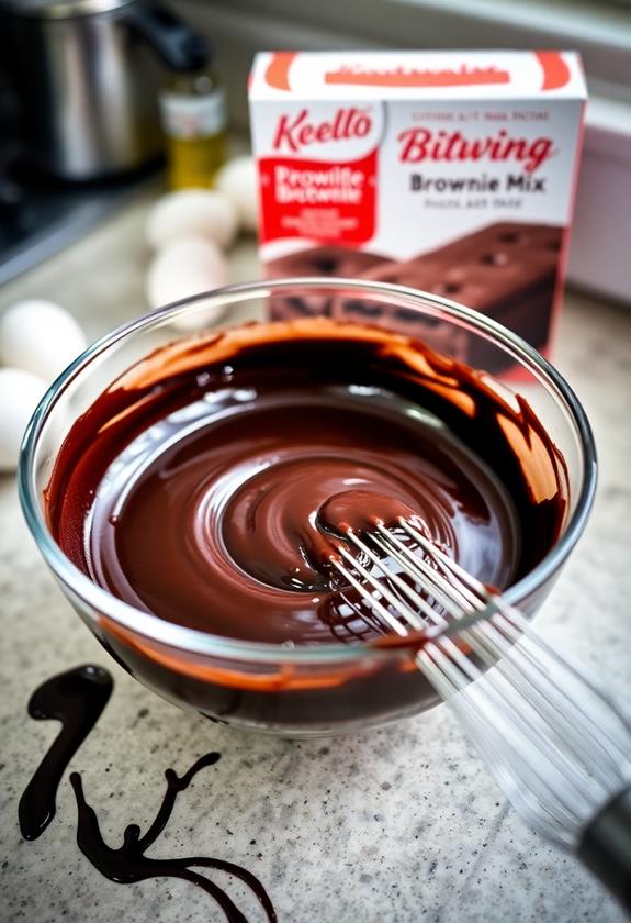 prepare brownie batter instructions