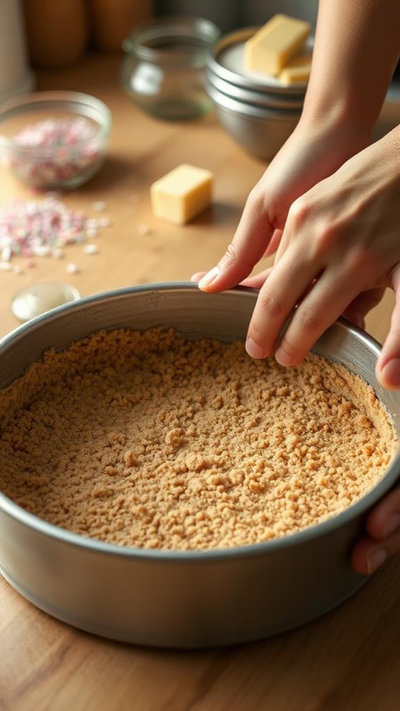 press crust into pan