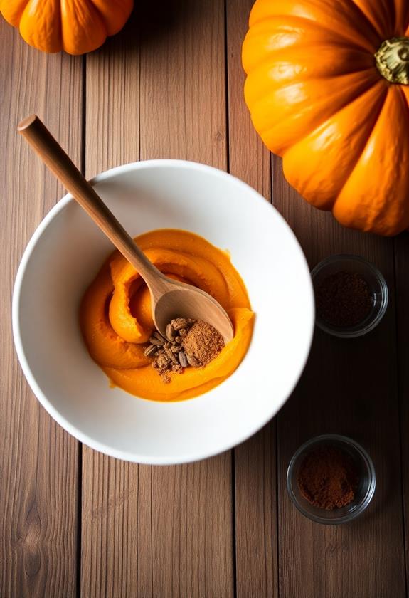 pumpkin spice mixing process