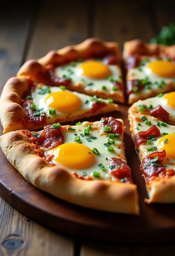 quick and simple breakfast pizza