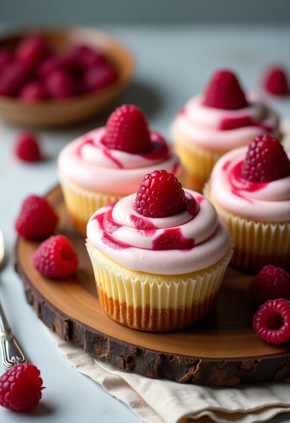 raspberry cheesecake cupcakes recipe