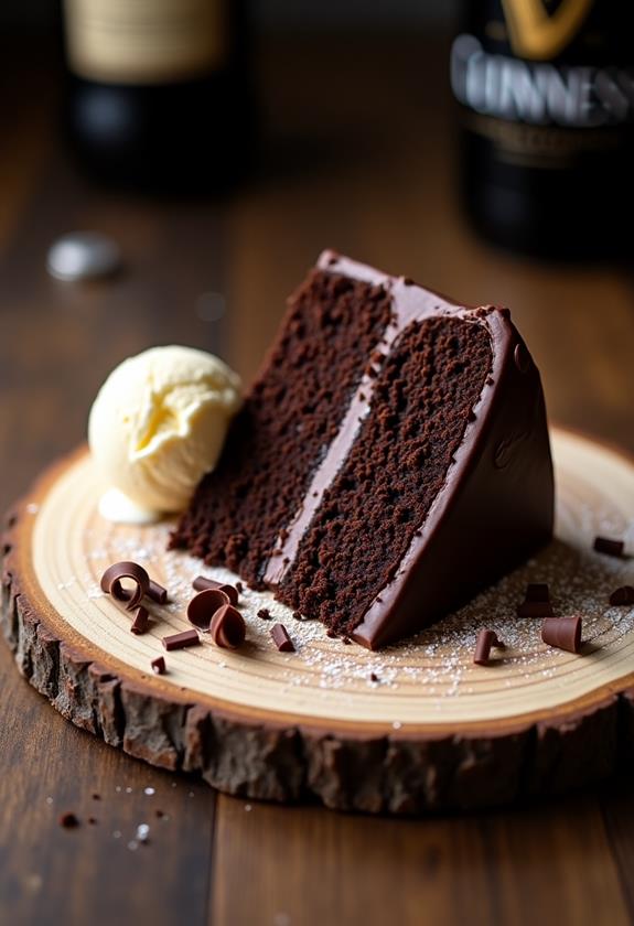 rich guinness chocolate cake