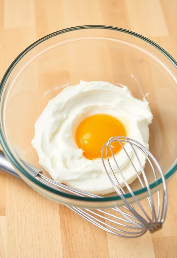 ricotta and egg mixture