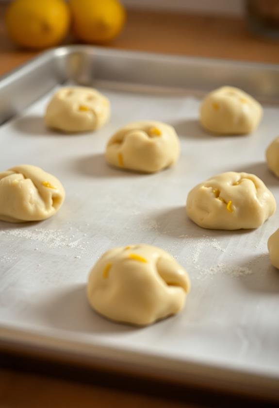 roll dough into balls