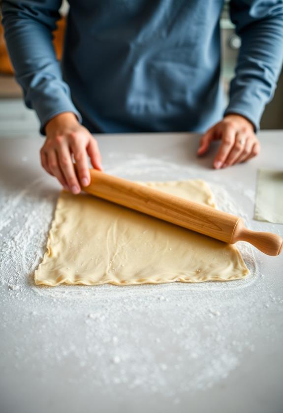 roll out pastry sheets