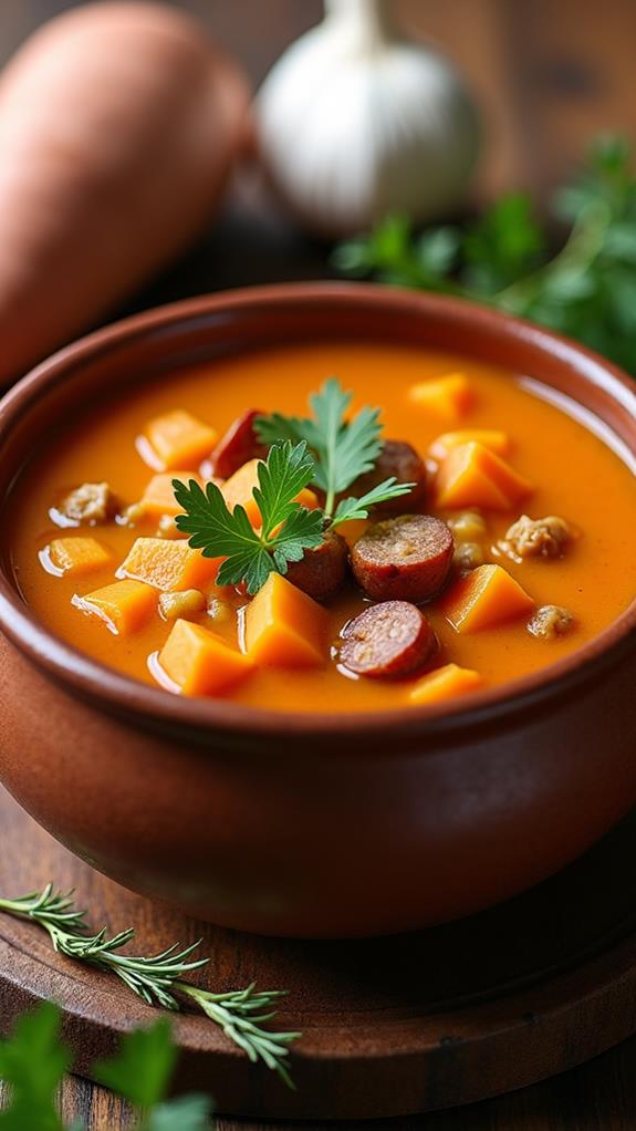 sausage sweet potato soup