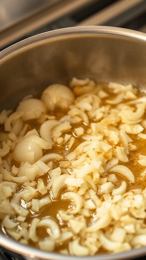 saut onions and garlic