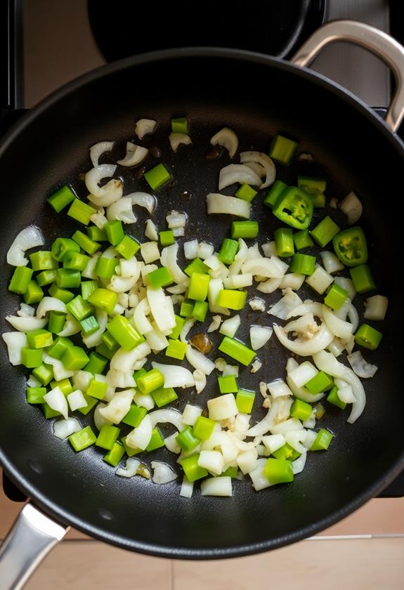 saut onions and peppers