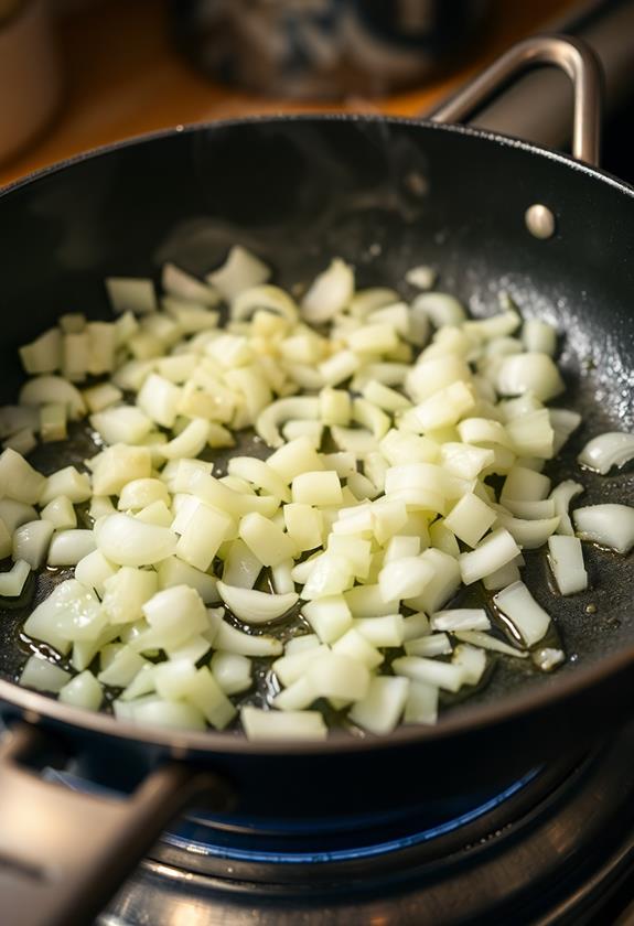 saut onions until translucent