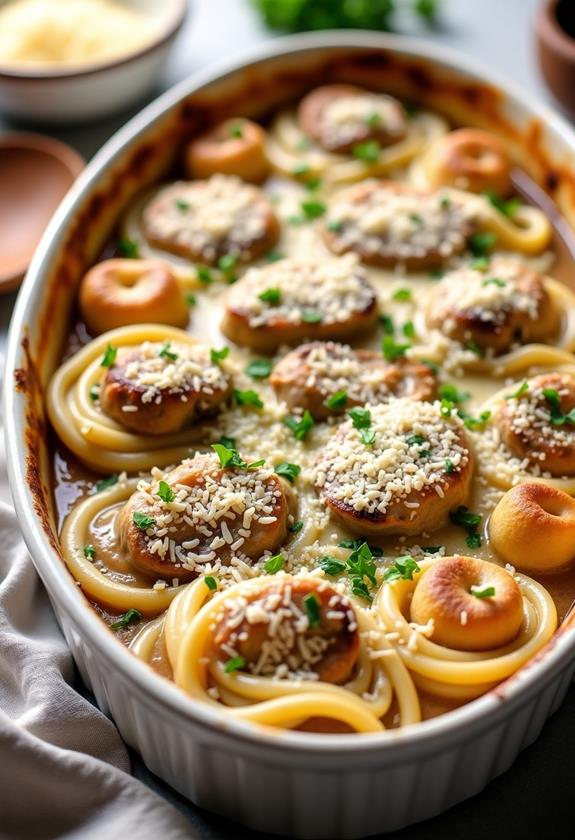 savory chicken marsala bake