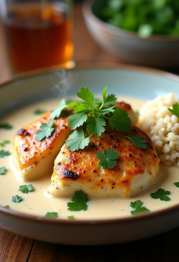 savory coconut chicken delight