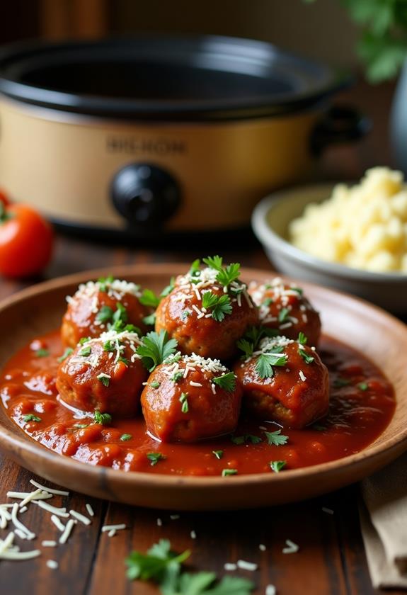 savory crockpot meatballs recipe