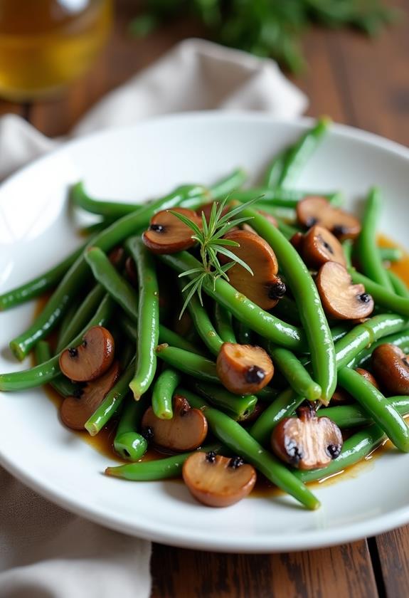 savory green beans dish