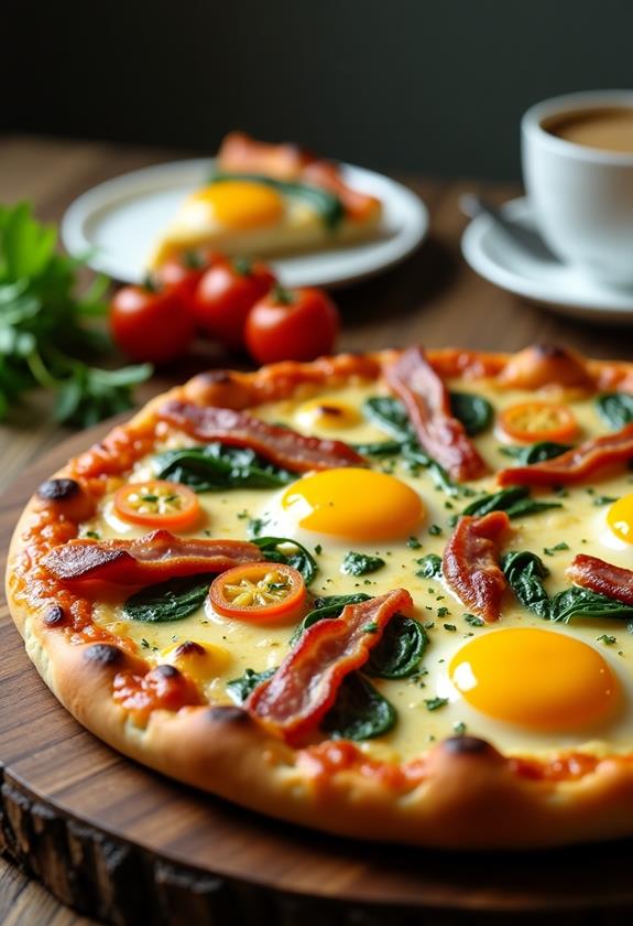 savory morning pizza delight