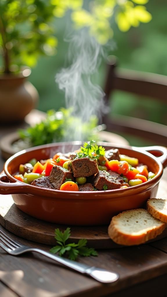 savory summer beef casserole