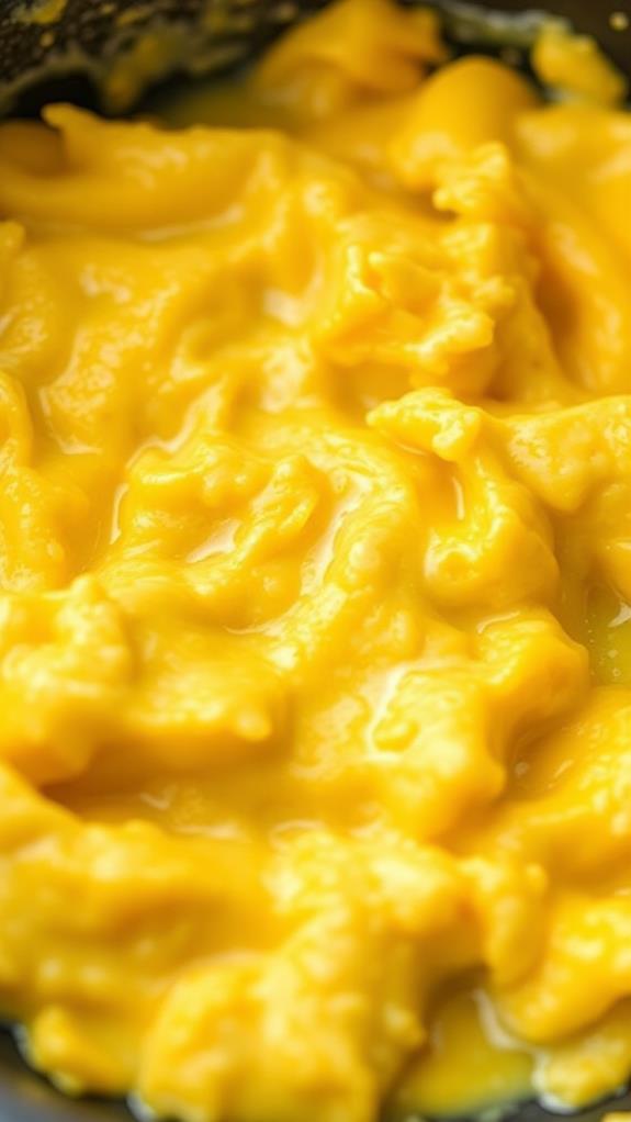 scramble eggs with butter