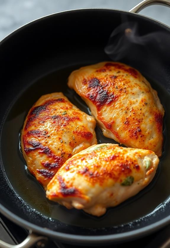 sear chicken until golden