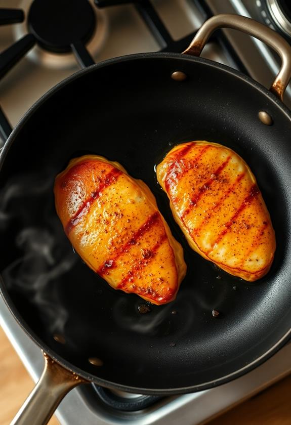 sear chicken until golden