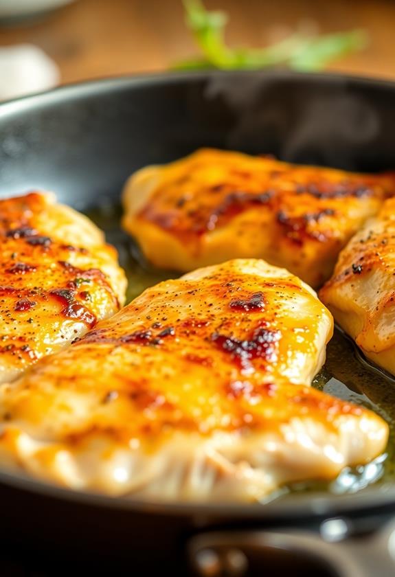 sear chicken until golden