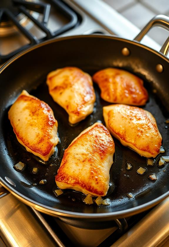 sear chicken until golden