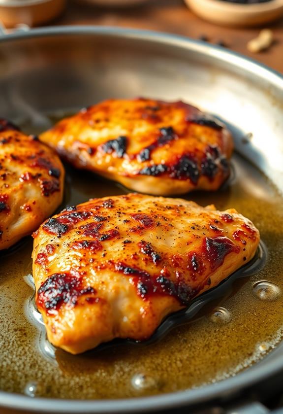 sear chicken until golden