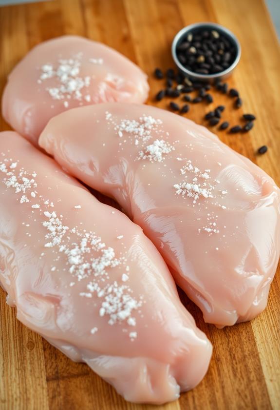 season chicken with salt