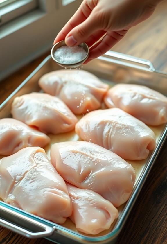 season chicken with salt