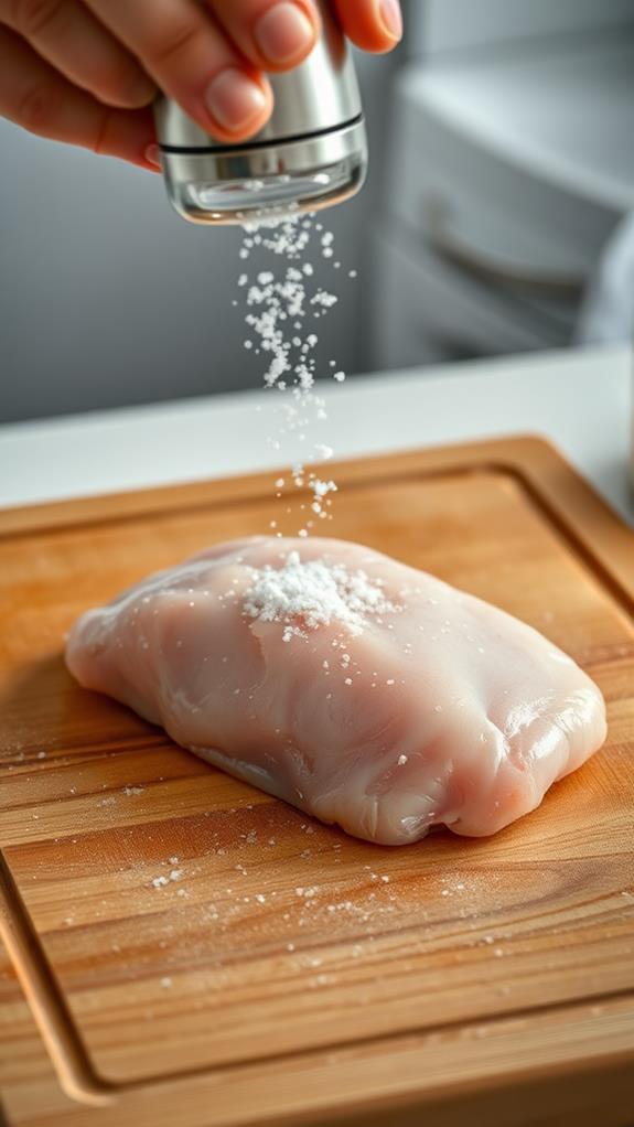 season chicken with salt