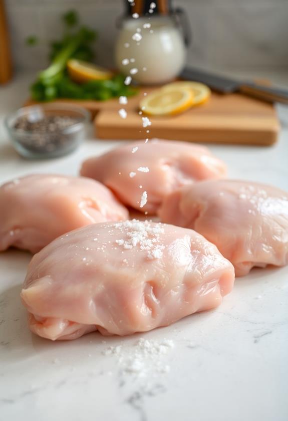 season chicken with salt