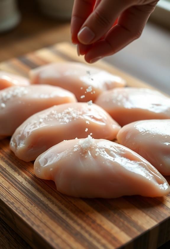 season chicken with salt